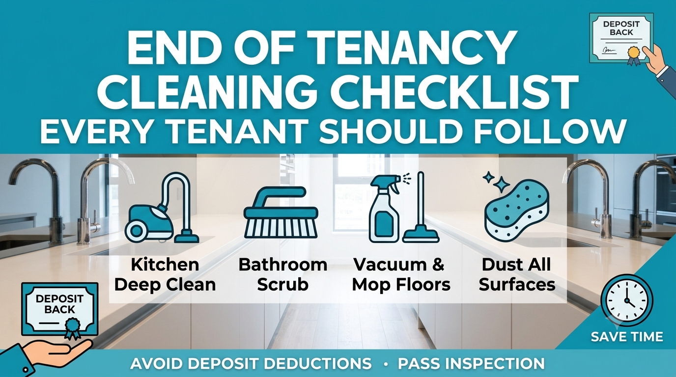 Read more about the article End of Tenancy Cleaning Checklist Every Tenant Should Follow